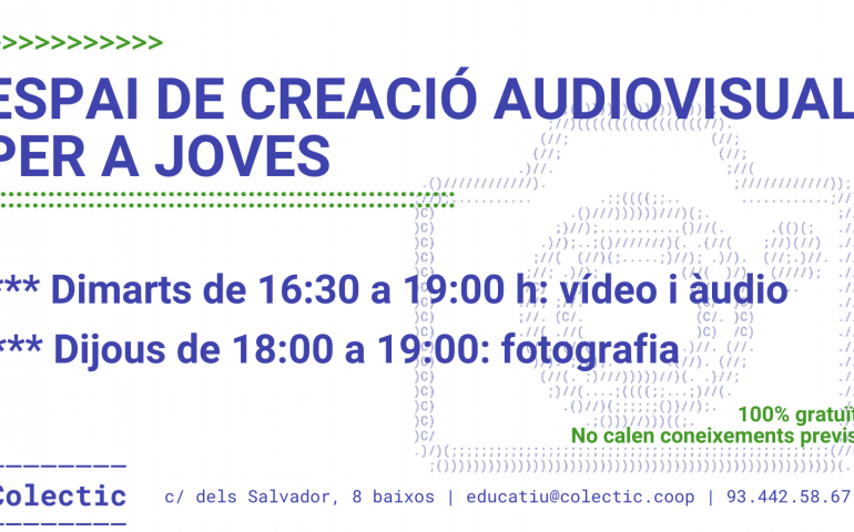 Noves activitats a l'Espai Jove: audiovisual, fabricació digital i punt de trobada!
